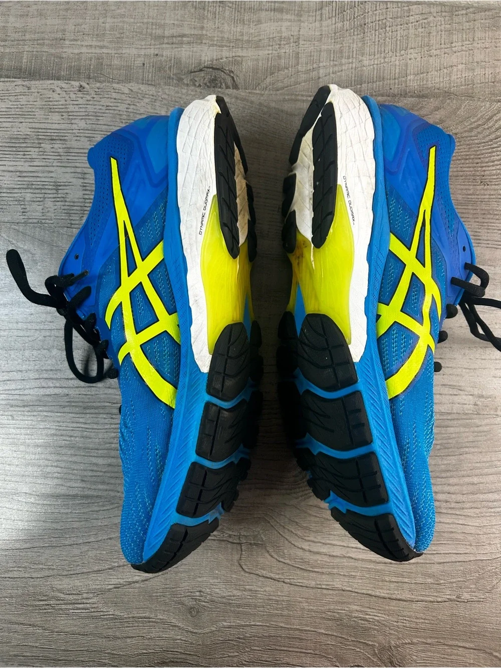 ASICS GT-2000 9 Men’s Blue & Lime Running Shoes Size 11.5 Sneakers Athletic